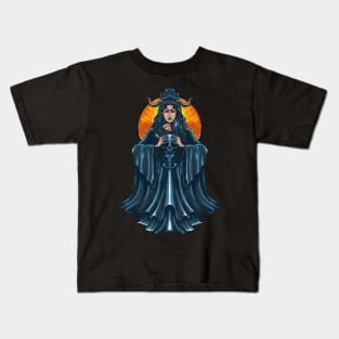 Woman Devil Illustration Kids T-Shirt